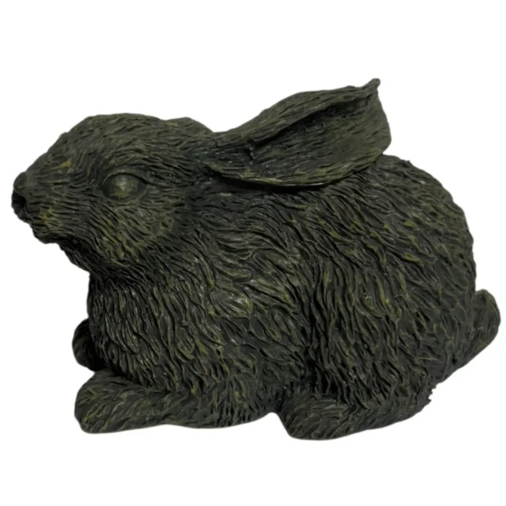 Rabbit Statue Figurine Indoor Outdoor Resin Garden Patio Decor Bunny Home Decor